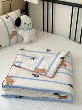 夏掛け布団 エアコンケット ふわふわ ミルクタッチ キャラクター柄 爽やか 一人暮らし 学生寮