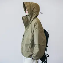 マウンテンパーカー ユニセックス フード付き 大きめポケット オーバーサイズ 防水 防風 撥水 アウトドア 旅行 「Epicsocotra」
