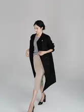 古典的なデザインのダブルフェイスカシミヤコート【極上の柔らかさ・アンティーク襟】