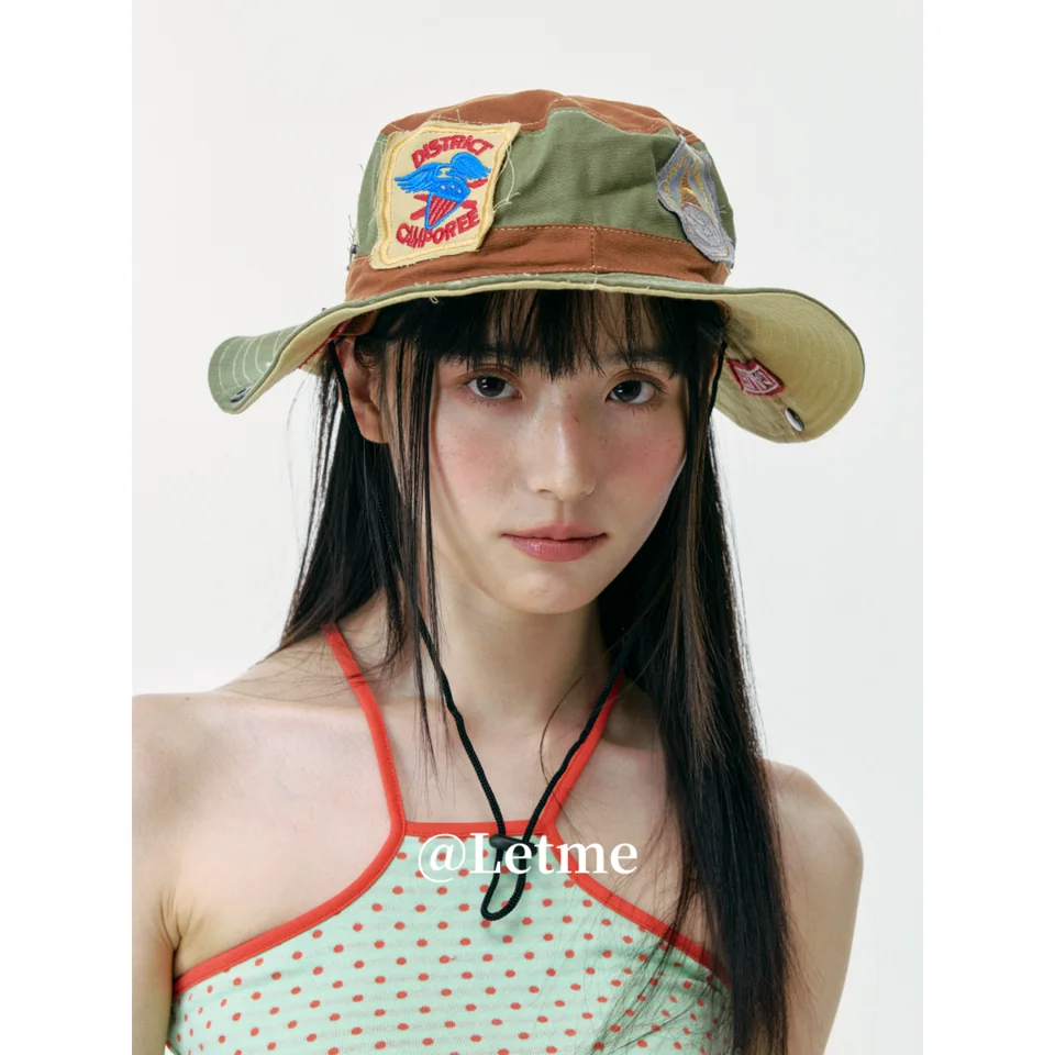 レトロスタイルのフィッシャーマンハット【春夏用・UVカット・ハイキング・旅行・登山】