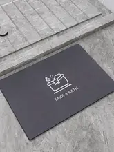 吸水のソフトシリカゲル製バスマット【滑り止め・速乾・洗面所用】