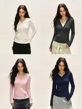 ハイネックフード付き長袖Tシャツ【春用・スリムフィット・無地】