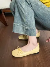 羊皮製 バレエフラットシューズ【フランススタイル・女性用・抜群の履き心地】