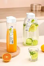 高温対応の大容量冷水ポット【フルーツティー/冷泡用・目盛り付き・冷蔵庫用】