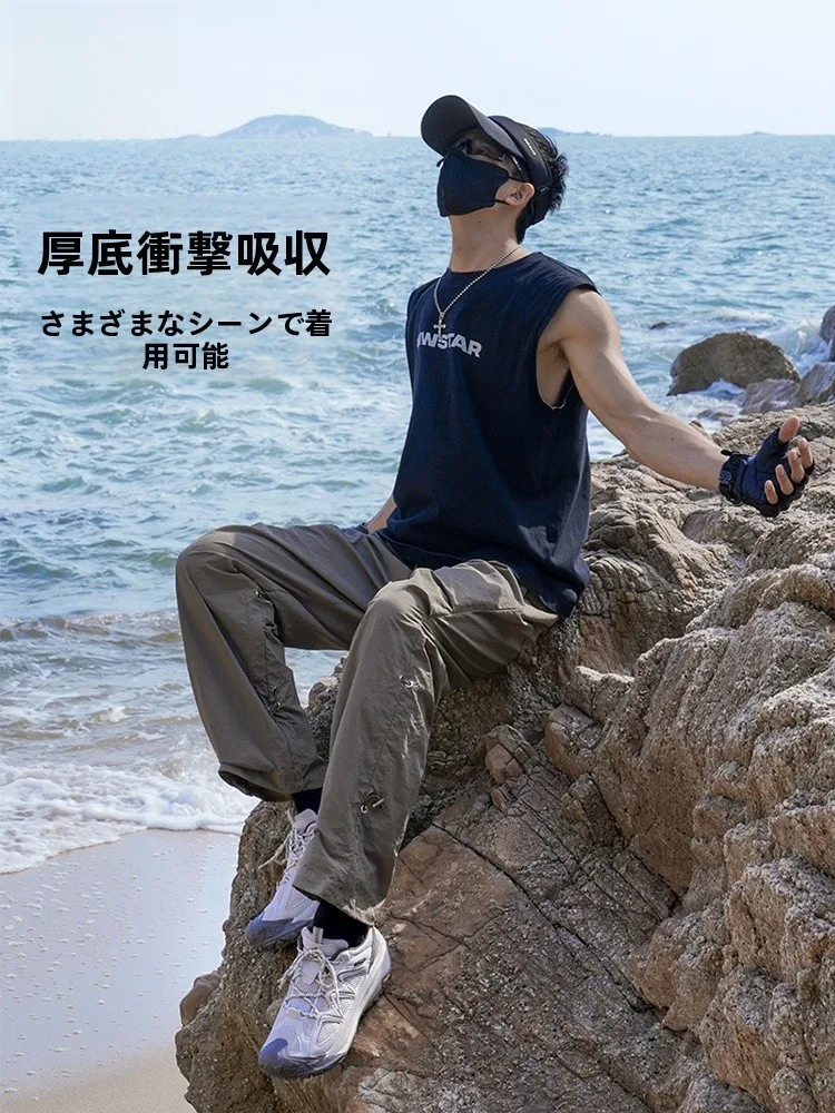 通気性抜群の夏用登山シューズ：軽量・厚底・防滑設計で6000メートル以下山登りに最適