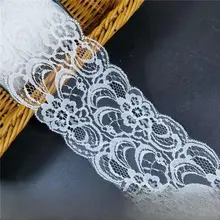白色レース花辺麻ロープ【手編みDIY素材・刺繍用】