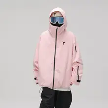 オーバーサイズのフリースタイルスノージャケット【冬用・快適な着心地・ヒップホップスタイル】
