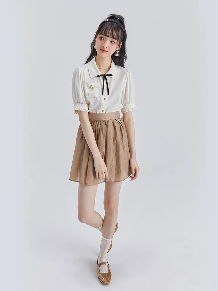 49日 服装 と 8月末 服装 の違いは？この天絲シャツとスカートパンツセットが解決する