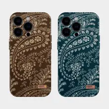 スマホケース iPhone 16 Pro Max 15 Plus 14 Pro 13 対応 ペイズリー柄 ヴィンテージ レディース お揃い 上品 ゴージャス アーティスティック