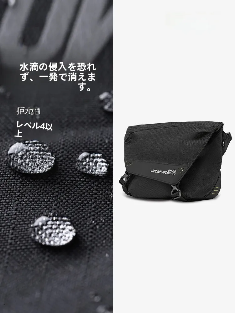防水リフレクター付き斜め掛けバッグ：登山やアウトドアでの水防性能と軽量設計の実態
