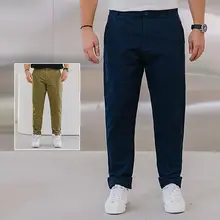 民族風デザインの大きいサイズ フィットパンツ【ワイドレッグ・ストレート・パンツ】