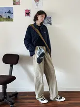CountryMoment クリーンフィット軍用グリーンカーゴパンツ【ユニセックス・カジュアル・秋冬】