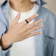 レインボー リング チタン鋼カップルリング