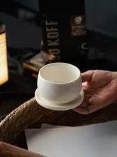 ZEROHOME 陶器製ラテカップ【シンプル・マットな質感・コーヒー用】