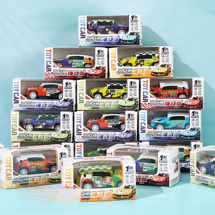男の子向けミニカーセット【金属製・コレクションボックス入り・ギフト向け】