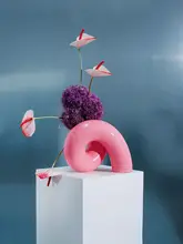 柔らかい色合いの花器【インテリア装飾・リビング・ダイニング用】