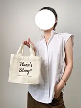ミニトートバッグ 厚手帆布 コットン100% シンプル 通勤 デイリー お散歩 ランチボックス