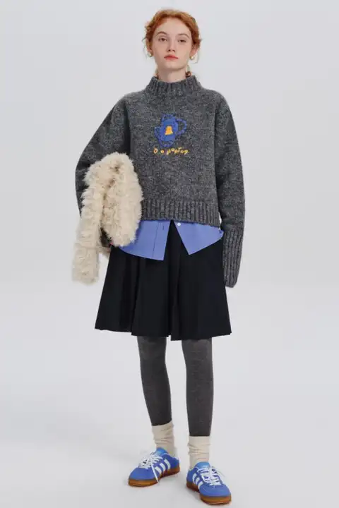 秋冬用 カーディガンセーター【多色展開・フェアアイル模様・重ね着に最適】（セットアップ対応）