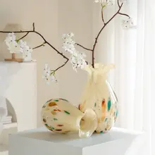 ガラス花瓶 シンプル 上品 リビング 卓上インテリア 生け花 おしゃれ