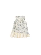 子供用ノースリーブ花柄ワンピース【夏用・高級感】