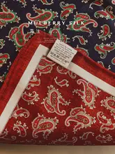 ペイズリー柄シルクウールスカーフ【リバーシブル・上質感・首元アクセサリー】