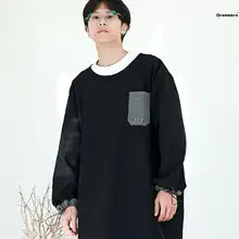 通気性のある薄手長袖エプロン【ユニセックス・日本風・キッチン用・作業服】