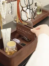 家庭用収納ラック【小型・デスクトップ用・フック付き】