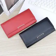 大容量レディース長財布【ソフトレザー・多カードポケット・三つ折りデザイン】
