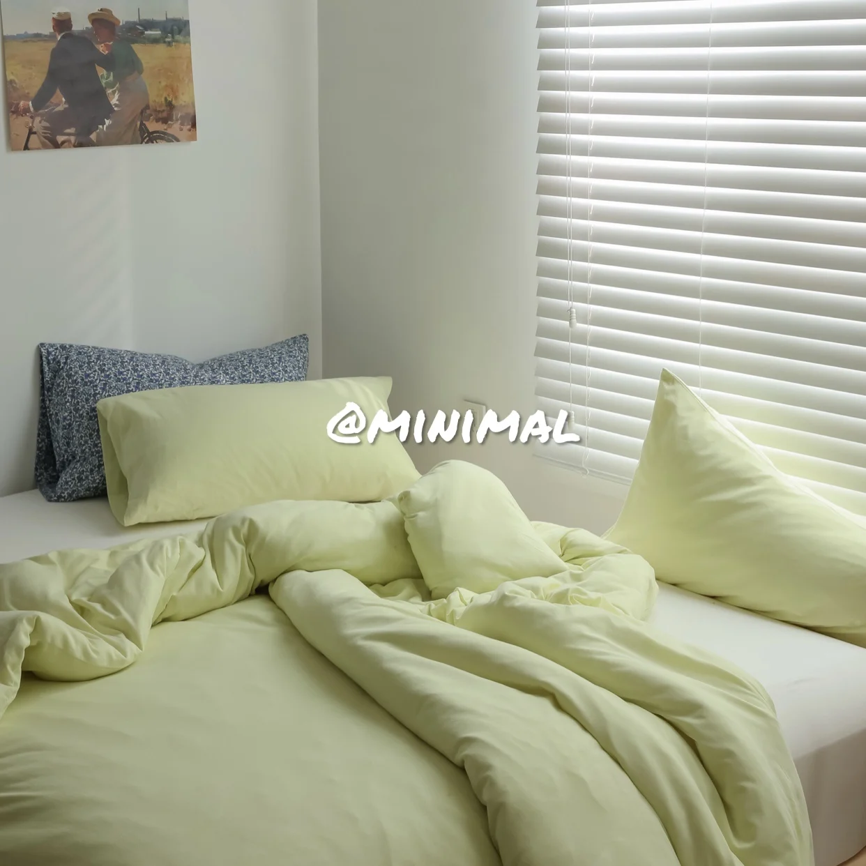 Minimal Concept ベッドリネン4点セ  ット：インスタ風のナチュラルな寝室空間を実現