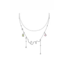 微光系列パールネックレス【個性的なデザイン・鎖骨に調和】