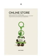 可愛いブラウンクマの毛むくじゃらぬいぐるみ【バッグチャーム・キーホルダー】