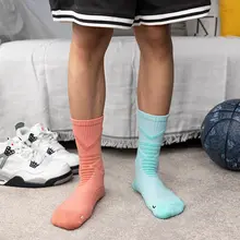 秋冬用 メンズバスケットボールソックス【長筒・厚手・吸汗・中筒】
