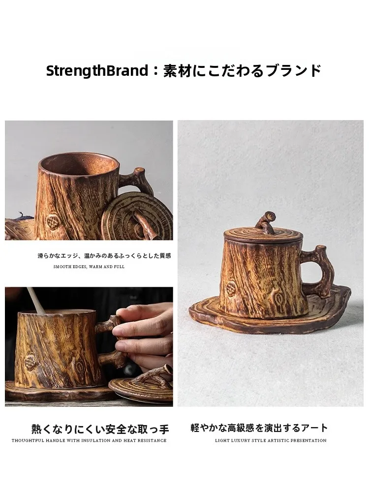 ハンドメイド陶器コーヒーカップ：ビンテー ジデザインと個性的取っ手の実用性と使い分け