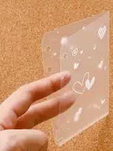 五孔活頁手帳用リフィルカードケース【PP素材・透明・グリッター・ノート内袋対応】