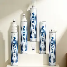 WITESS 耐久性に優れたバドミントンシャトルコック【選りすぐり・トレーニング用・十二個入り（セットアップ対応）】