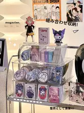 透明収納ボックス 二次元カードバッジディスプレイラック モダン シンプル 高級感