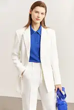 秋季新作の防紫外線スーツとカジュアルな九分丈パンツ【高級感ある職業用・女性用】（セットアップ対応）