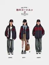 ジップアップパーカー キッズ ガールズ シンプル カジュアル アウター 秋