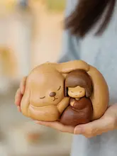 置物 天然木 うさぎ 癒やし インテリア 卓上 プレゼント 女の子