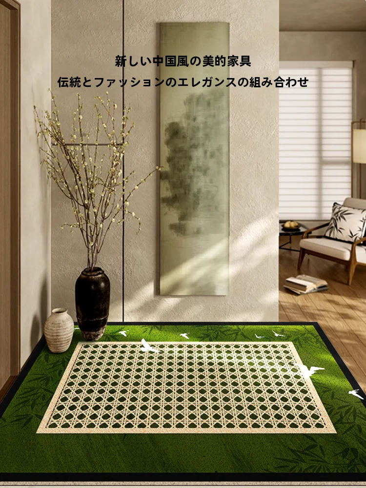 中世スタイルのシルクサークルフロアマット：玄関に設置するための実用性とメンテナンスガイド