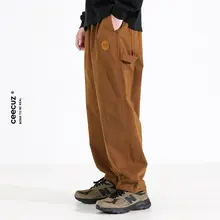 Ceecuz メンズ アウトドア用 ヴィンテージスタイル テーパード 作業パンツ【フィット  ・カジュアル・ストレートレッグ】