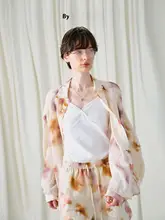 ツイストデザインのリブニットキャミソール【両面使用可能・肌触り抜群】