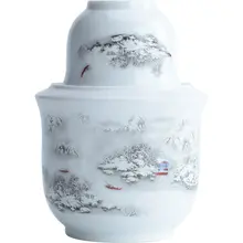 陶製 温酒器セット【黄酒用・家庭用・古風デザイン】