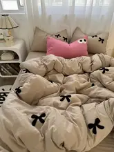 ウォッシュコットンタオル リボン 4点セット 1.8メートルの布団カバー シーツ