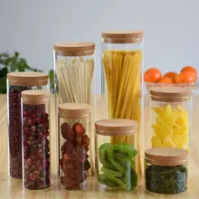 木栓付きガラス保存瓶【密閉容器・お茶用・透明・家庭用】