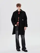ウールコート ユニセックス ラグランスリーブ ベーシック ミディアム丈 冬 カップル 「PSO Brand」