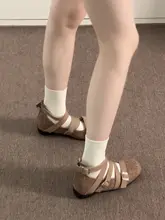 春にぴったりなバレエフラットシューズ【女性用・ヴィンテージデザイン・内増高・マリジェン】
