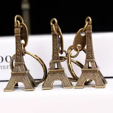 レトロなパリのエッフェル塔キーホルダー【おしゃれなデザイン・小物ギフトにも最適】