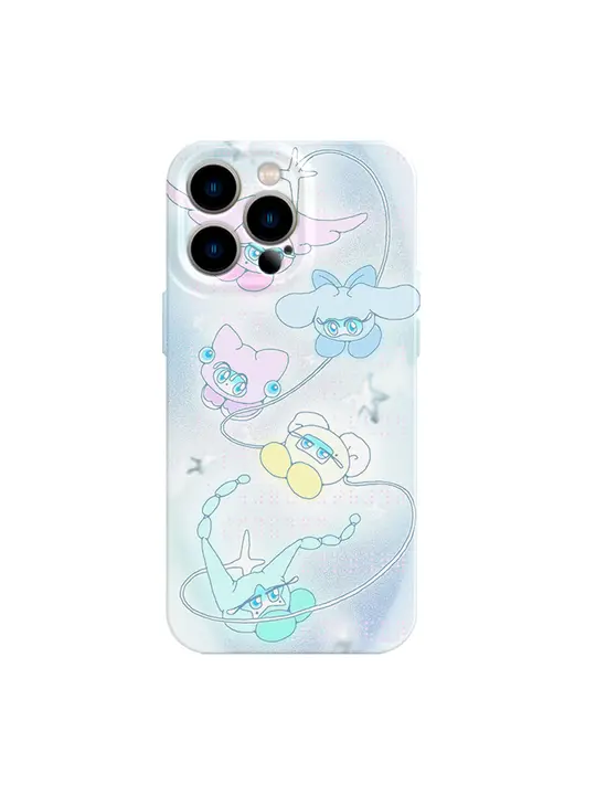 スマホケース iPhone16 15 14 13 12 Android 対応 可愛い Y2K TPU ソフト