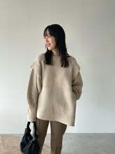 着脱可能な袖付きニットタンクトップ【不規則なデザイン・ニット・春秋用】